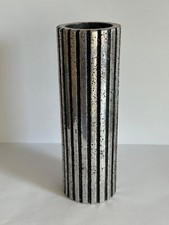 Vaso de metal cilíndrico pesado brutalista meados do século comprar usado  Enviando para Brazil