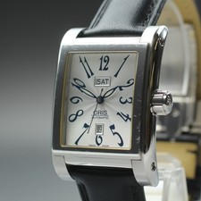 Usado, [Exc+5] Vintage ORIS Data Retangular 7525 30mm Relógio Automático Masculino Do Japão comprar usado  Enviando para Brazil