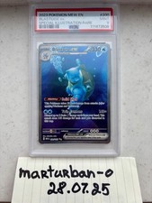 Blastoise Ex #200 PSA9 Mint - Pokemon Mew 151 - Illustration Rare - EN na sprzedaż  PL