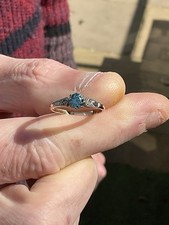 Blue topaz diamond for sale  HASLEMERE