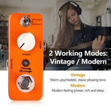 Pedal de efeitos de guitarra elétrica Mooer Ninety Orange micro mini analógico phaser Tr GFL comprar usado  Enviando para Brazil