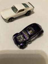 1974 Mustang 1967 Custom VW Hotwheels Redlines lote misto de 2 carros de brinquedo de metal fundido comprar usado  Enviando para Brazil