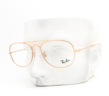 Óculos Ray-Ban aviador RB 3735V 3094 ouro rosa polido 55-17-140, usado comprar usado  Enviando para Brazil