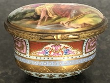 antique porcelain box for sale  GLASGOW