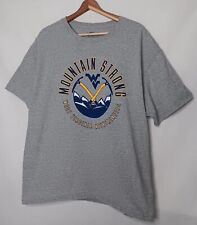 Camiseta WVU XL West Virginia Mountaineers Mountain Gris Fuerte Minero del Carbón segunda mano  Embacar hacia Argentina