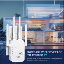 Amplificador de sinal extensor WiFi 2025 longo alcance até 9800 sq. Dispositivos pés e 40, usado comprar usado  Enviando para Brazil