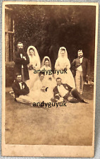 Cdv wedding group for sale  CHESTERFIELD