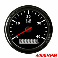 Usado, 85mm Drehzahlmesser Anzeige Zusatz Instrument Tacho 0-4000RPM für Auto Marine comprar usado  Enviando para Brazil