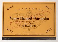 Usado, VEUVE CLICQUOT PONSARDIN - ÉTIQUETTE CHAMPAGNE - BRUT - 750 ML - #9056 comprar usado  Enviando para Brazil