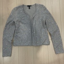 Aqua cashmere sequins for sale  Brooklyn