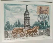 Carte journée timbre d'occasion  Billom