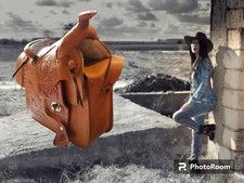Borsa western cuoio usato  Lucca
