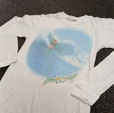 Camisa de surf gráfica verdadeira vintage década de 1960 década de 1970 manga longa comprar usado  Enviando para Brazil