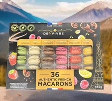 Macarons franceses importados autênticos 435g 6 sabores, 36 macarons, chocolate comprar usado  Enviando para Brazil