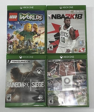 Lote de jogos Xbox One LEGO Worlds NBA 2K18 Rainbow Six Siege Tokyo 2020 testado na caixa, usado comprar usado Lote de jogos Xbox One LEGO Worlds NBA 2K18 Rainbow Six Siege Tokyo 2020 testado na caixa, usado comprar usado  Enviando para Brazil