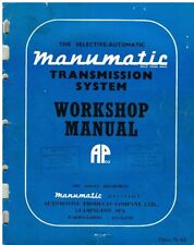 AP 'MANUMATIC' CAIXA DE CÂMBIO AUTOMÁTICA SELETIVA ORIGINAL 1957 MANUAL DE OFICINA DE FÁBRICA, usado comprar usado  Enviando para Brazil