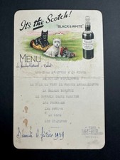 MENU ANCIEN SCOTCH WHISKY BLACK & WHITE comprar usado  Enviando para Brazil