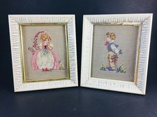 Vintage framed needlepoint for sale  Ogallala