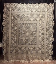 Antico copriletto tovaglia usato  Genova