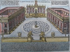 Roma, Piazza del Campidoglio, Giacomo Lauro, 1625, Capitolii Novi Descriptio comprar usado  Enviando para Brazil