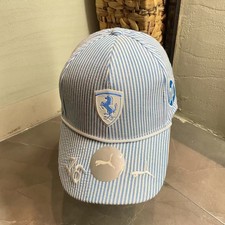 Boné de beisebol masculino Ferrari ajustável listrado azul casual aba curva HP novo comprar usado  Enviando para Brazil