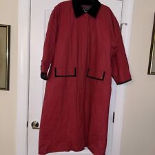 Capa de chuva longa Totes xadrez vermelha forro de flanela PVC tamanho grande encaixe frontal e mangas comprar usado Capa de chuva longa Totes xadrez vermelha forro de flanela PVC tamanho grande encaixe frontal e mangas comprar usado  Enviando para Brazil