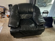 Black faux leather for sale  Burlington