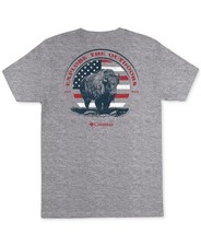 Camiseta Columbia Masculina Gráfica Manga Curta Ajuste Regular Grande Cinza Sólido comprar usado  Enviando para Brazil