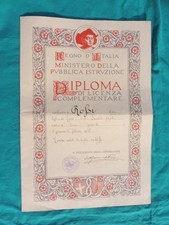 Diploma attestato licenza usato  Viu