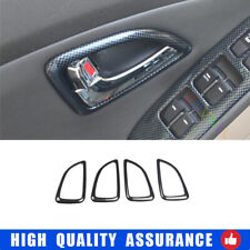 Para Hyundai Tucson 2010-2015 carro fibra de carbono maçaneta interna tigela acabamento quadro comprar usado  Enviando para Brazil