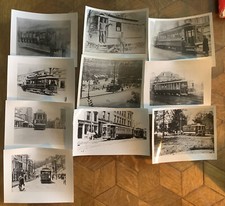 10 Vtg Fotos Massachusetts Street Railway Trolley Brockton Stoneham 1897-1917 comprar usado  Enviando para Brazil