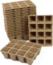 Usado, 144 X Semillero Macetas Cuadrado Fibra Planta Germinación Bandejas Biodegradable comprar usado  Enviando para Brazil