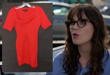 Nuevo Disfraz de Armario de Programa de TV para Niña Zooey Deschanel Jessica Día Vestido de Héroe Rojo segunda mano  Embacar hacia Mexico