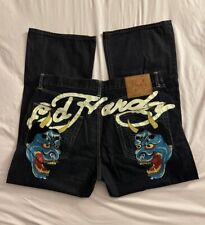 Jeans bordado raro e autêntico Ed Hardy comprar usado  Enviando para Brazil