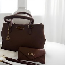 Bolsa tote DKNY Borgonha com carteira combinando comprar usado  Enviando para Brazil