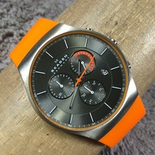 Relógio de quartzo Skagen Balder masculino SKW6074 cronógrafo silicone titânio estojo 8" comprar usado  Enviando para Brazil