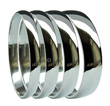 950 Platinum D-Shape Wedding Rings Medium UK HM 2mm 3mm 4mm 5mm 6mm Bands H-Z na sprzedaż  Wysyłka do Poland