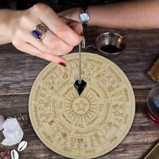 Placa de pêndulo de adivinhação de madeira com estrelas esculpidas na lua (rosa 25cm) comprar usado  Enviando para Brazil