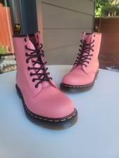 NOVAS Botas de Tornozelo Dr Martens 1460 (25714) Couro Liso Rosa Ácido Reino Unido 5 comprar usado  Enviando para Brazil