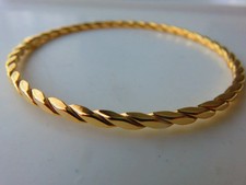 Gold slave bangle for sale  LONDON