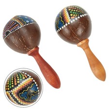 Vibranti maracas legno usato  Spedire a Italy