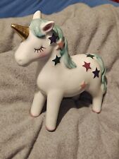 Unicorn ornament ceramic for sale  GLASGOW