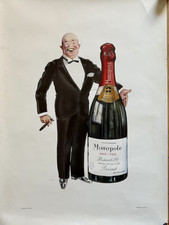 Affiche ancienne champagne d'occasion  Reims