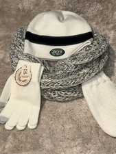 Paquete de invierno NY Jets - sombrero bufanda guantes y mitones segunda mano  Embacar hacia Mexico