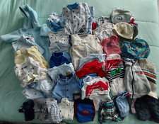 Lote de Roupas para Bebê Menino 0-3 Meses - Roupas para Bebê Tamanho 0-3 meses 60 itens comprar usado  Enviando para Brazil