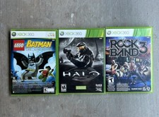 Usado, Pacote de jogos Xbox 360 com 4 jogos Rock Band 3, Halo, Lego Batman e Pure comprar usado  Enviando para Brazil