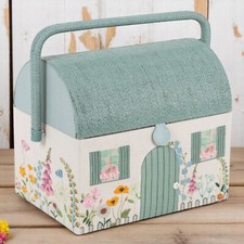 CAIXA DE COSTURA COUNTRY COTTAGE com bandeja de armazenamento, usado comprar usado  Enviando para Brazil