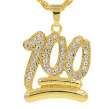 collana hip hop oro usato  Italia