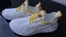 Sneaker ausgefallen weis gebraucht kaufen  Aalen