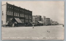 Foto antiga rara Main Street WAGNER Dakota do Sul RPPC Charles Mix County SD, usado comprar usado  Enviando para Brazil